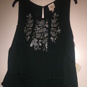 Green Knox Rose Blouse